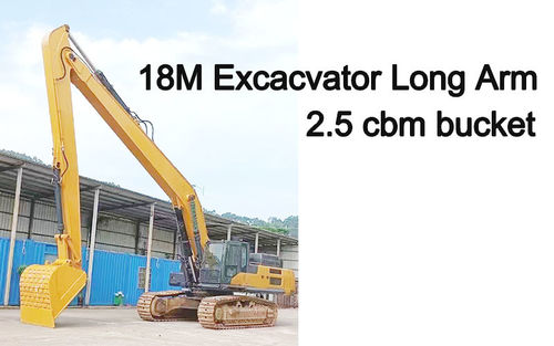 最新の会社の事例について 18M エグババター ロングアーム 2.5cbm 卸荷バケツ