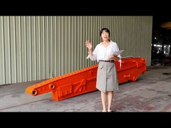 腕を滑らせる掘削機