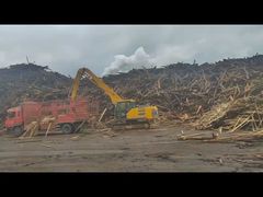 木材グラブ付き解体用油圧ショベルアーム