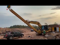 掘削機用伸縮アーム 伸縮掘削機ブーム Q355B 8m-16m 掘削深度