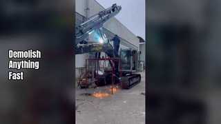 頑丈な油圧ブレイクハンマー 0.5-10T 掘削機用強力な解体ツール ミニ建設