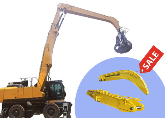 品質  High Effective Material Handler Excavator Boom Arm For Grabbing Steel 工場