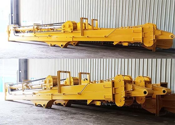 30m 35m ロングリーチ クラムシェル 望遠鏡腕 三段掘削機 ディーパー腕