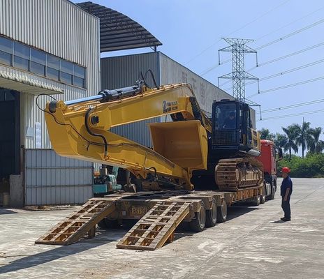掘削機 長距離アタッチブームアーム 18m 16m 黄色色 高効果