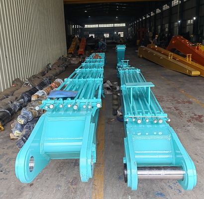 耐久性のある20〜45トンの掘削機、18メートルの2セクション解体ブーム、建物解体作業用、Q355B掘削機アタッチメント