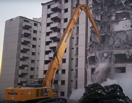 6-8トンの長距離解体掘削機 建物を解体するためのブーム