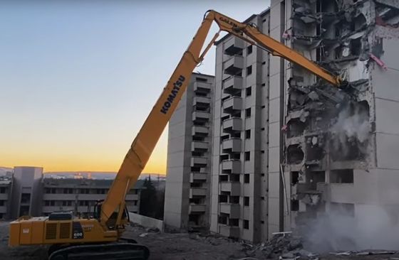 6-8トンの長距離解体掘削機 建物を解体するためのブーム