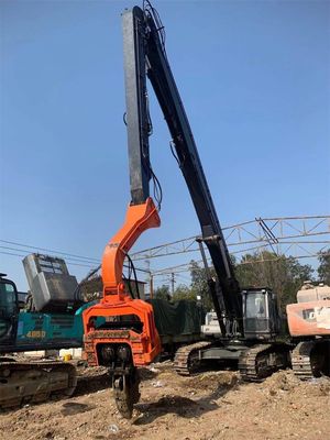Q355B 材料 遠距離ブームアーム 掘削機の振動式パイルドライバー