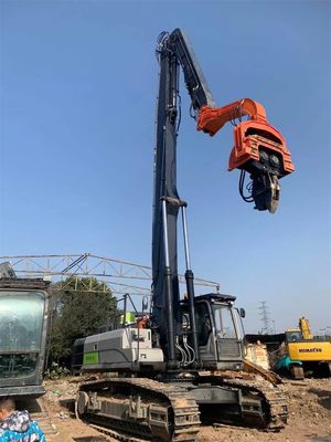 Q355B 材料 遠距離ブームアーム 掘削機の振動式パイルドライバー
