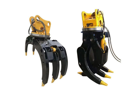 6-8T エグババターアタッチメント ログストーンを掴むための水力グリップル