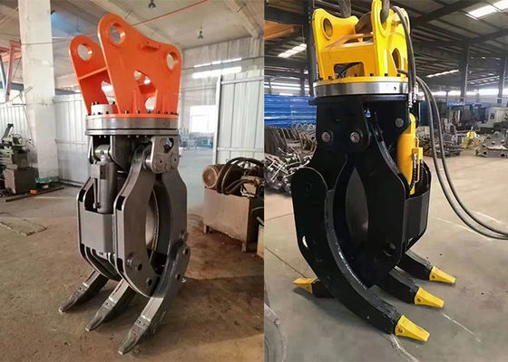 6-8T エグババターアタッチメント ログストーンを掴むための水力グリップル