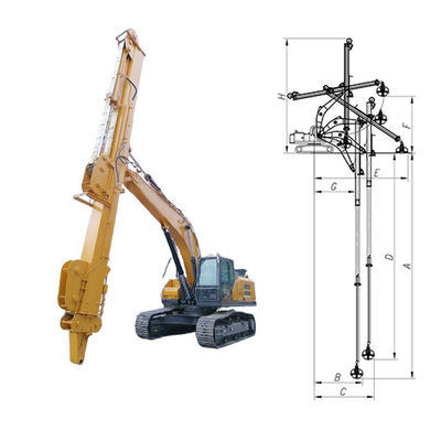 望遠鏡式掘削機 望遠鏡式 25m 30m 32m 掘削機用のクラムシェルバケット