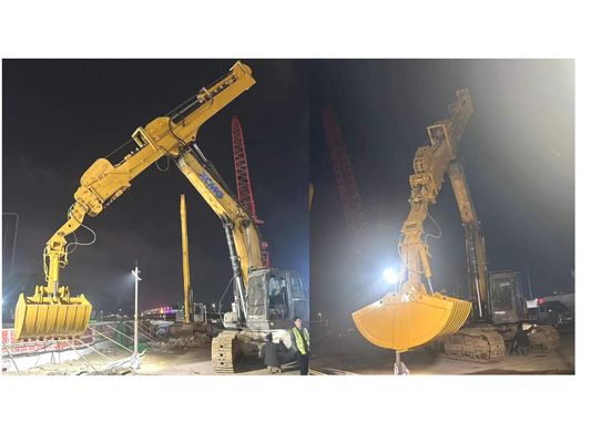 より強い掘削機 取っ取り付きの望遠鏡腕 長距離望遠鏡シリンダー