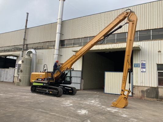 耐久性のある20〜45トンの掘削機、18メートルの2セクション解体ブーム、建物解体作業用、Q355B掘削機アタッチメント