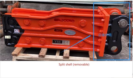 ヘビーデューティ油圧ブレイクハンマー強力な解体ツール 0.5-10T 掘削機ミニ建設機械用