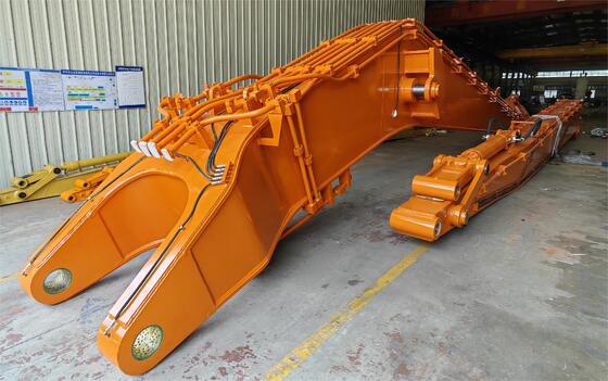 掘削機 ロングリーチブームとアーム 14M PC120 DH225 CAT320用の拡張ブームアーム